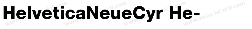 HelveticaNeueCyr He字体转换